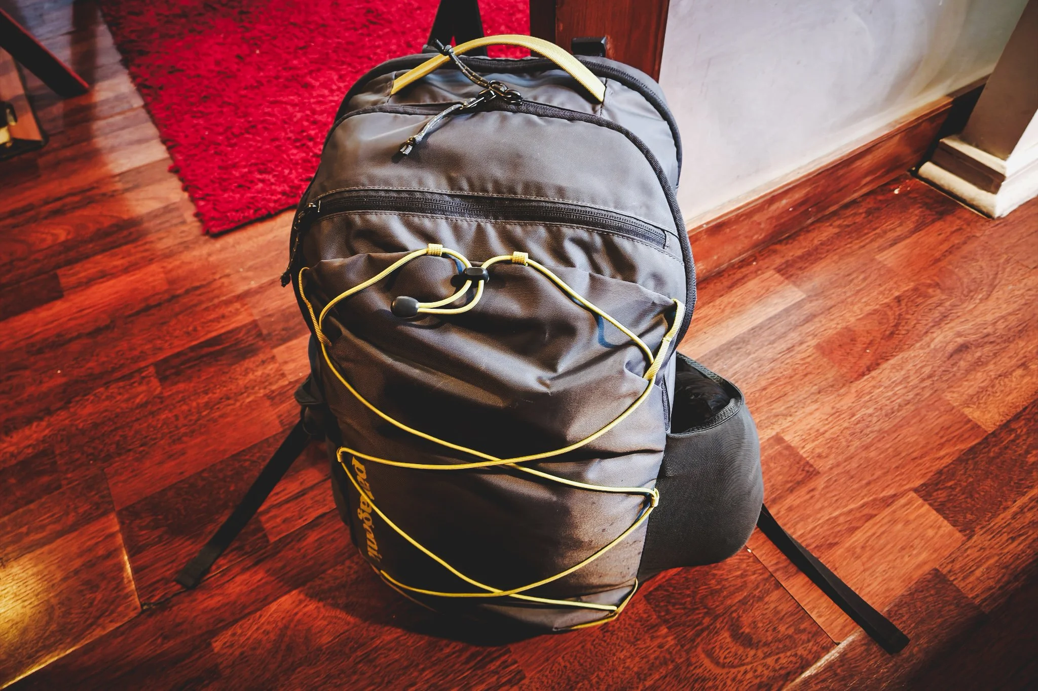 Final packed backpack