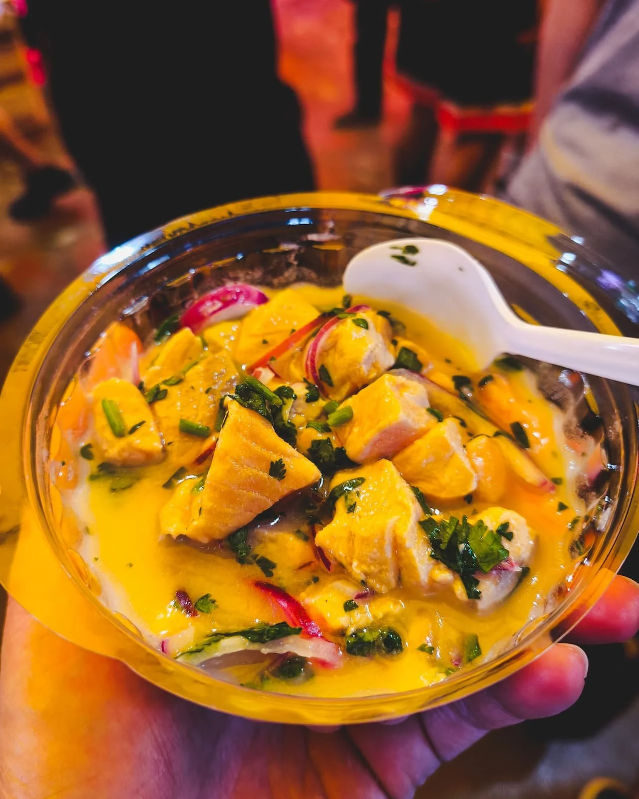 Salmon ceviche