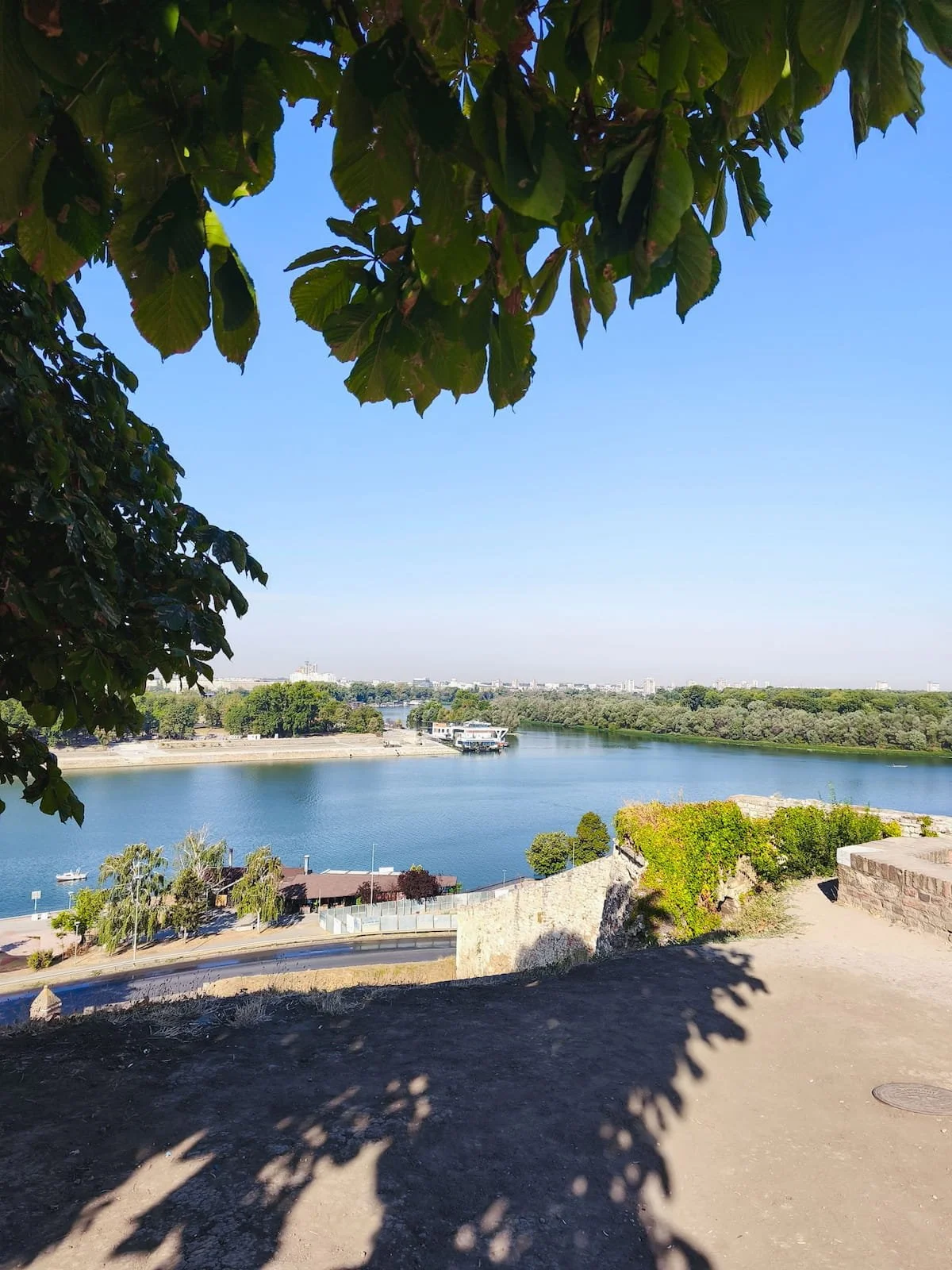 View of Sava and Danube from Kalemegdan