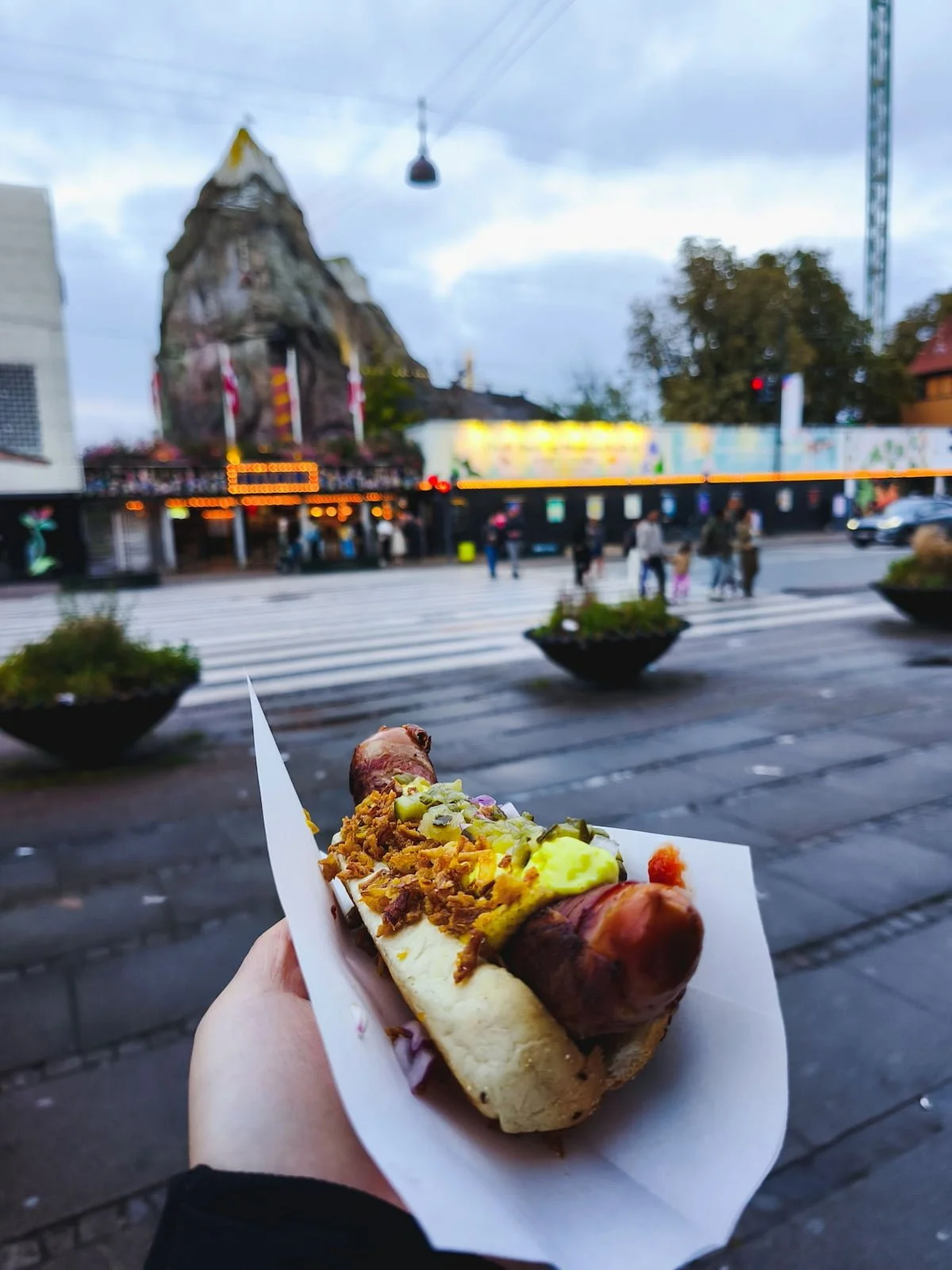 Danish hotdog from John’s Hotdog