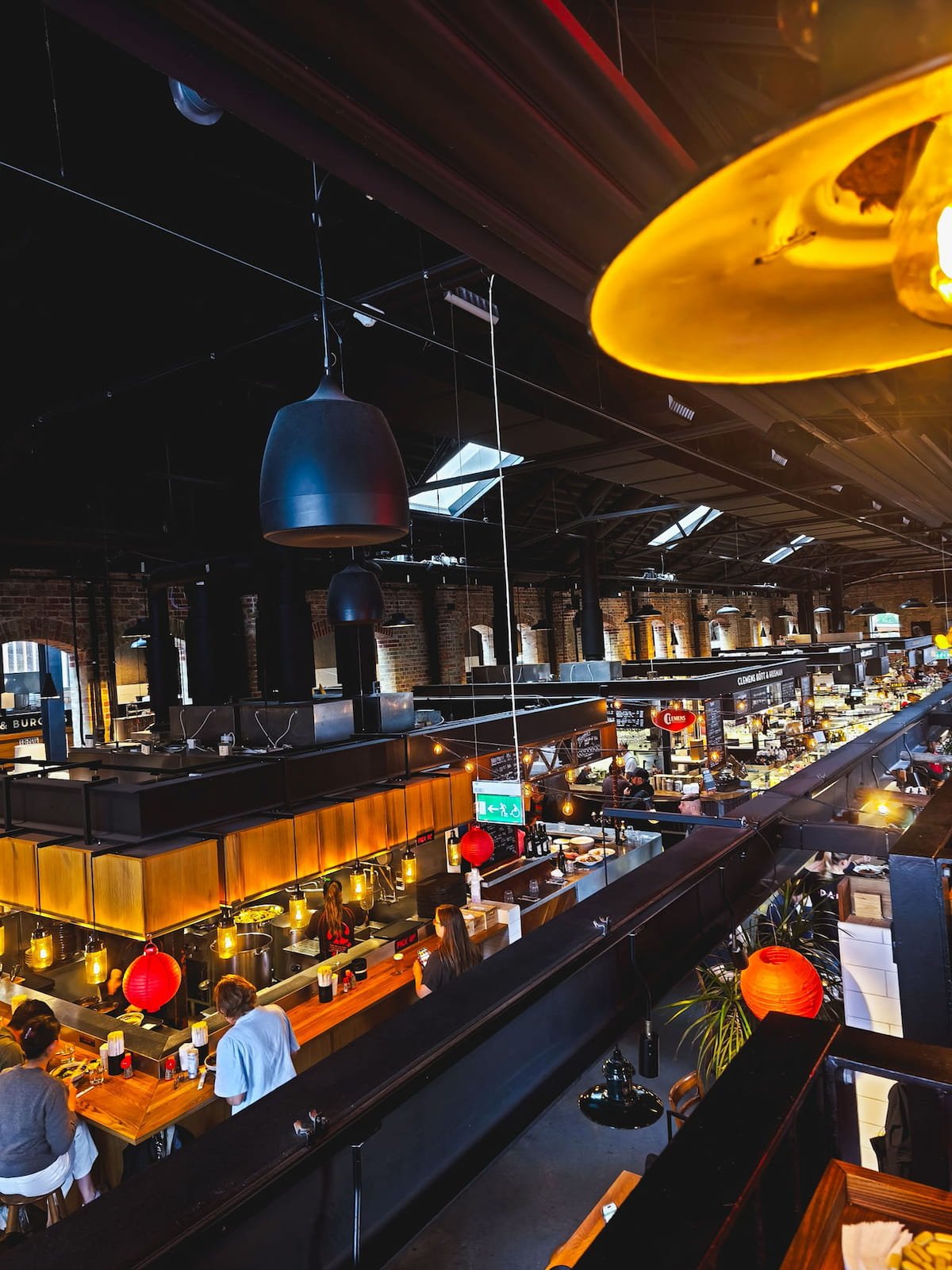 Malmö Saluhall from our elevated seats
