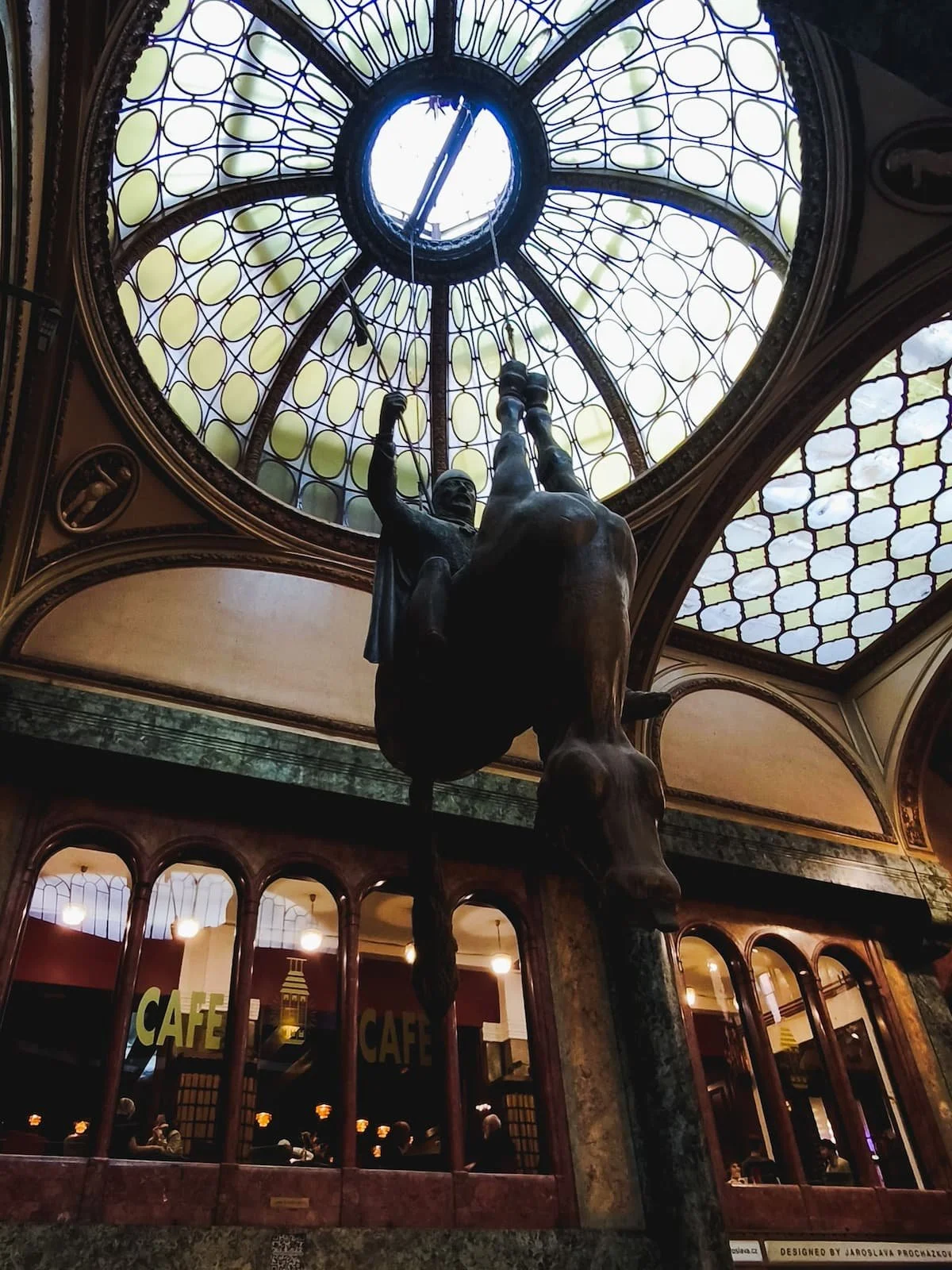 Lucerna Passage — Upside-Down Horse