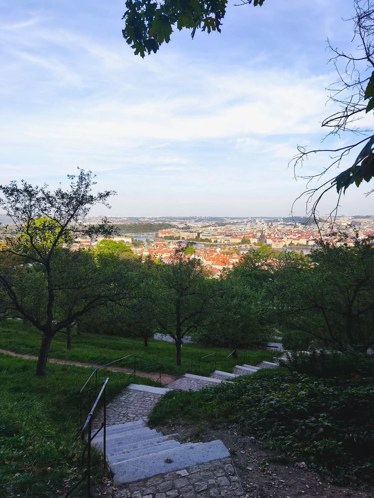 View down towards Malá Strana