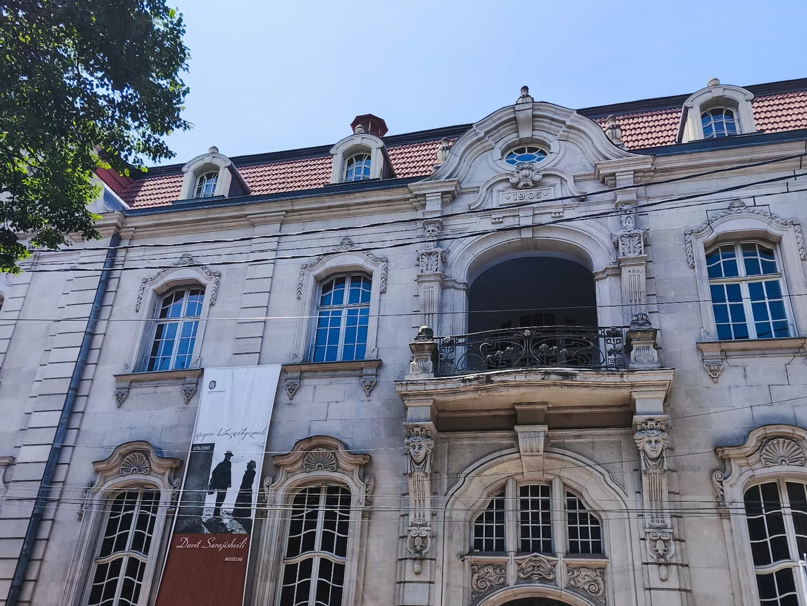 Exterior of the historic Writers’ House mansion in Sololaki, Tbilisi