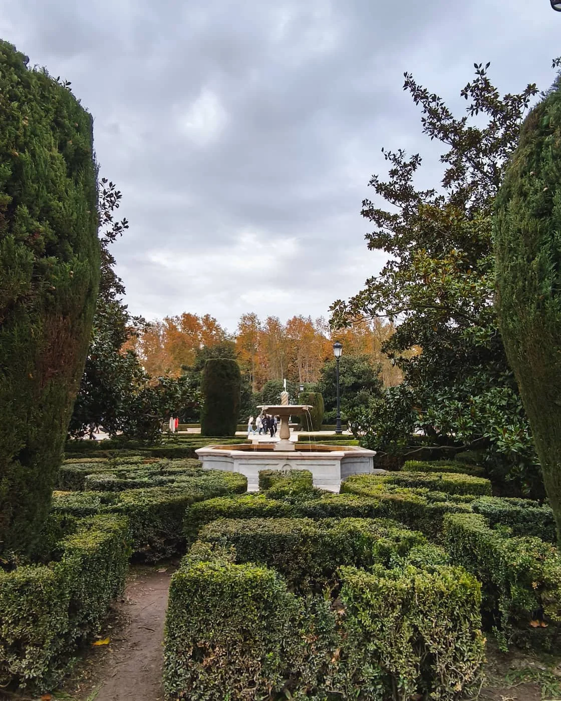 Sabatini Gardens near the Royal Palace in Madrid.