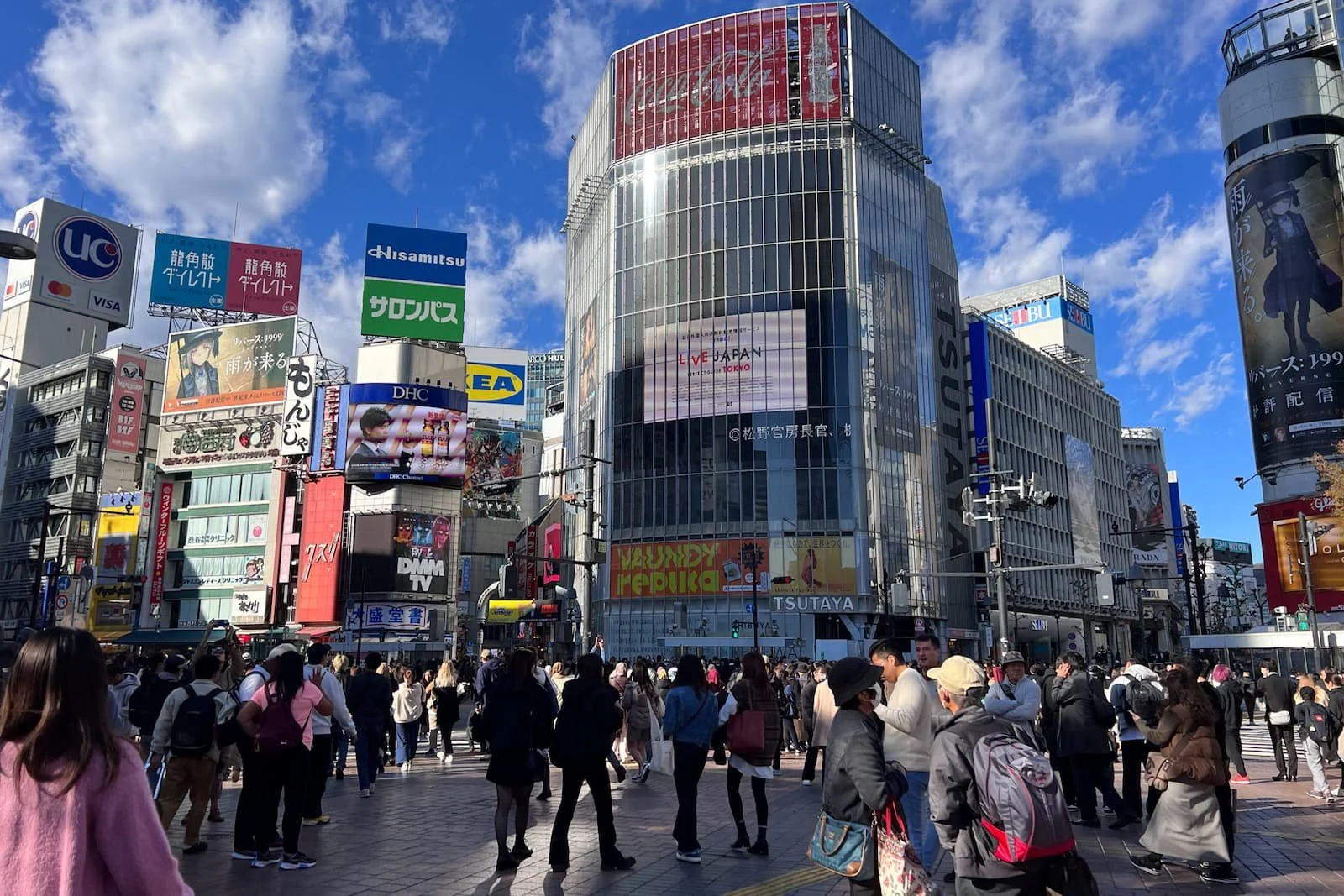Tokyo city scene showing dense but highly navigable urban environment with efficient public transportation.