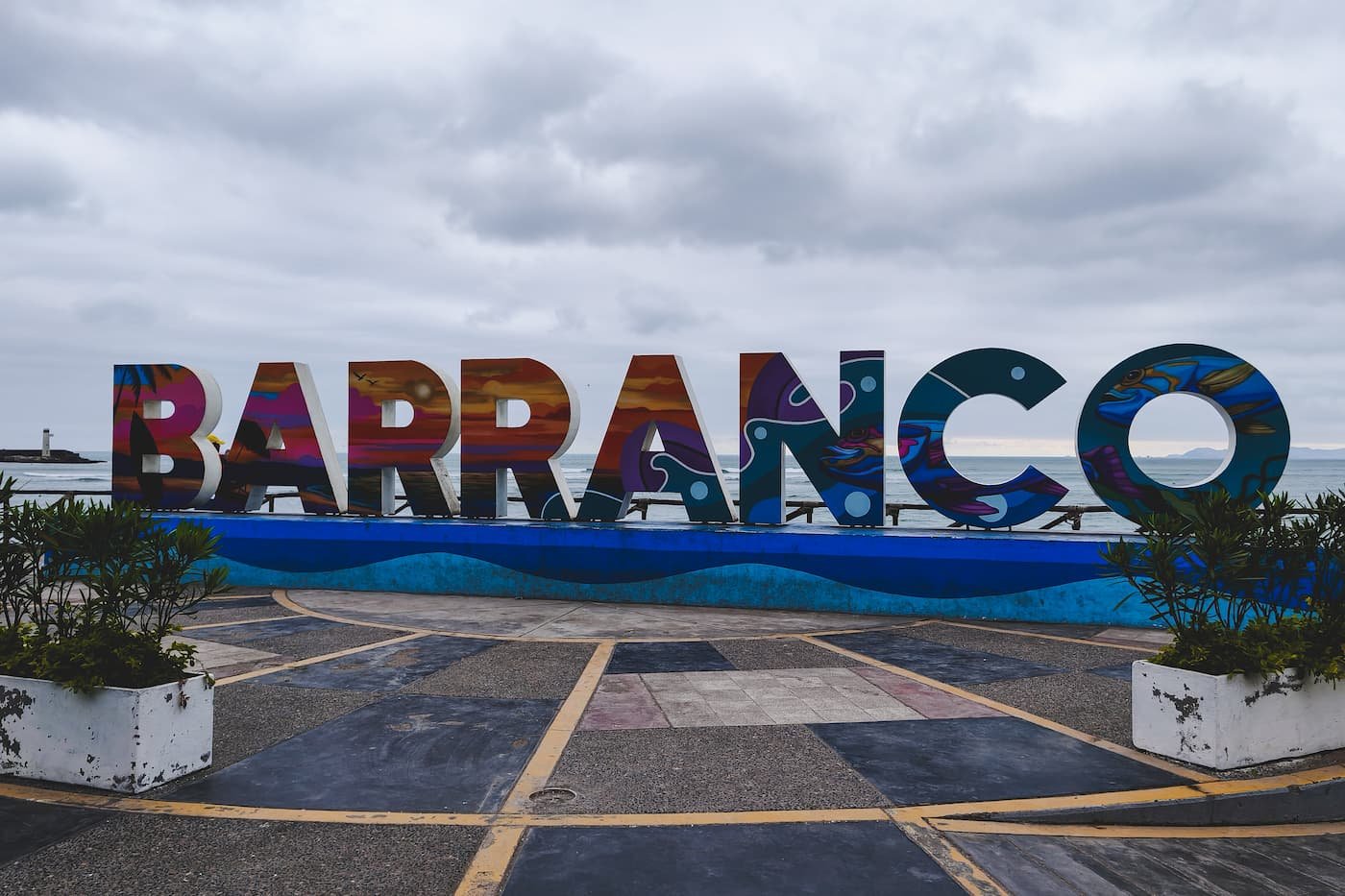 Barranco sign on Playa Barranco.