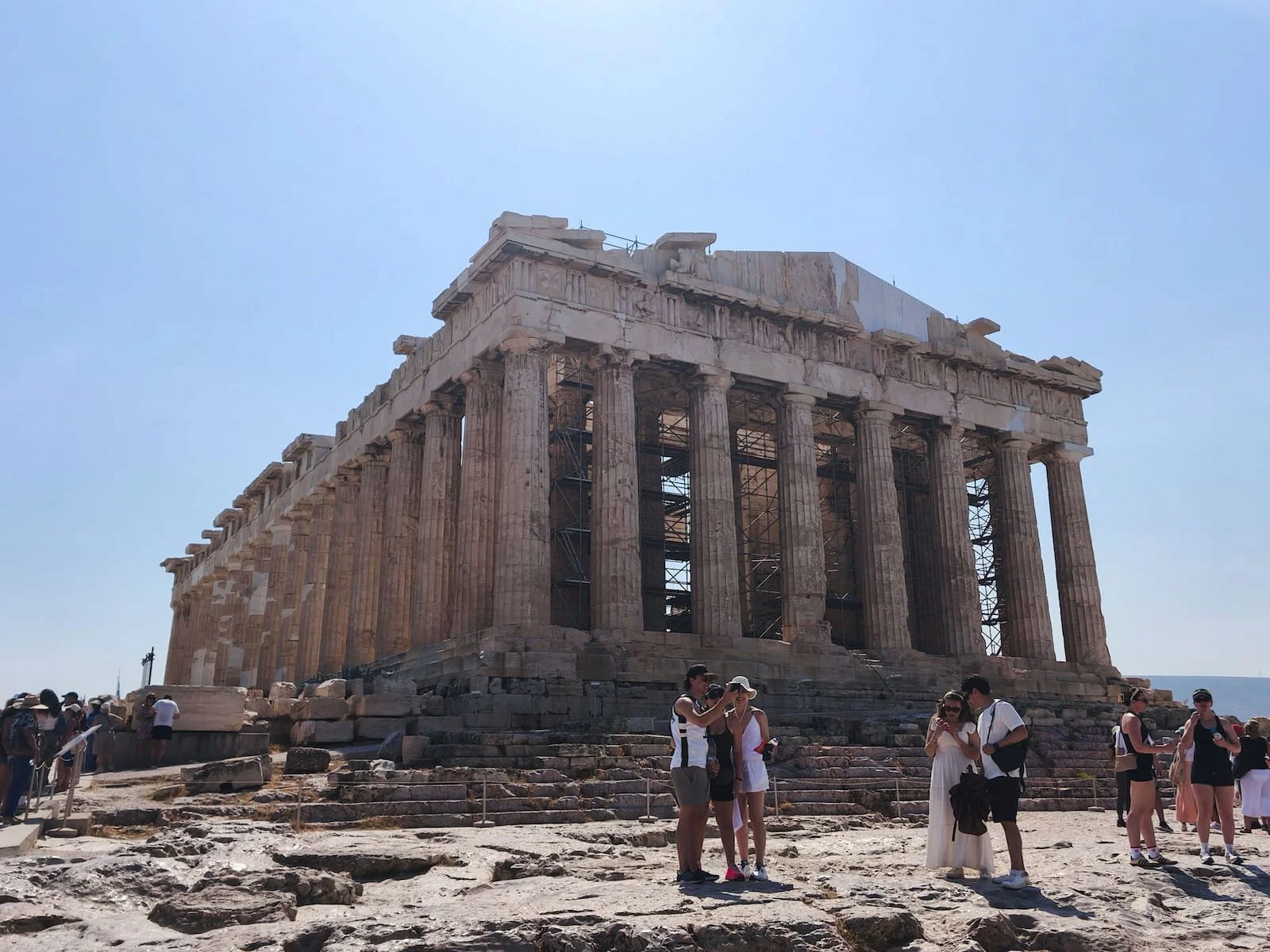 The Parthenon on the Acropolis in Athens.