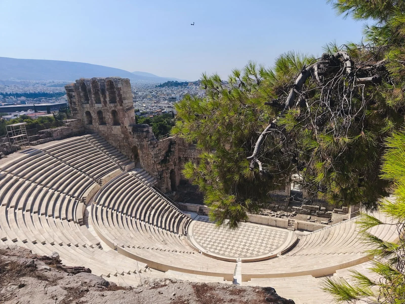 The Odeon of Herodes Atticus viewed from the Acropolis.