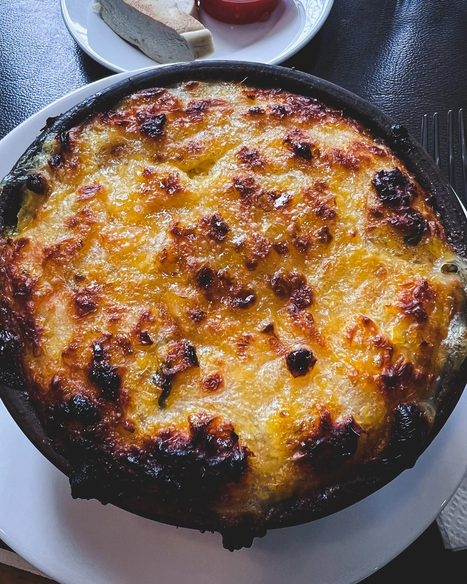 Pastel de choclo (Chilean corn pie) at Galindo.