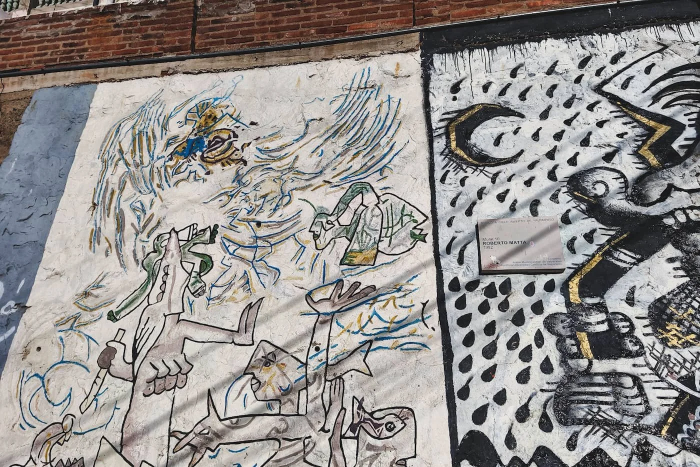 Mural 10 by Roberto Matta in Museo a Cielo Abierto in Valparaíso.