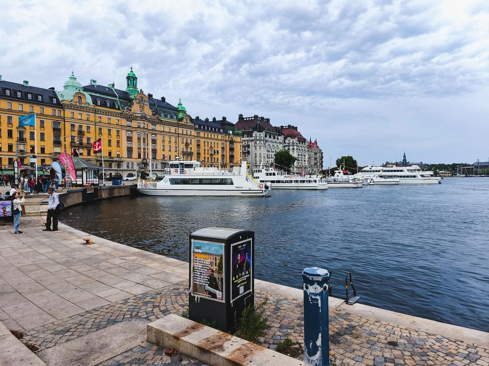 View near Berzelii Park toward Strandvägen in central Stockholm