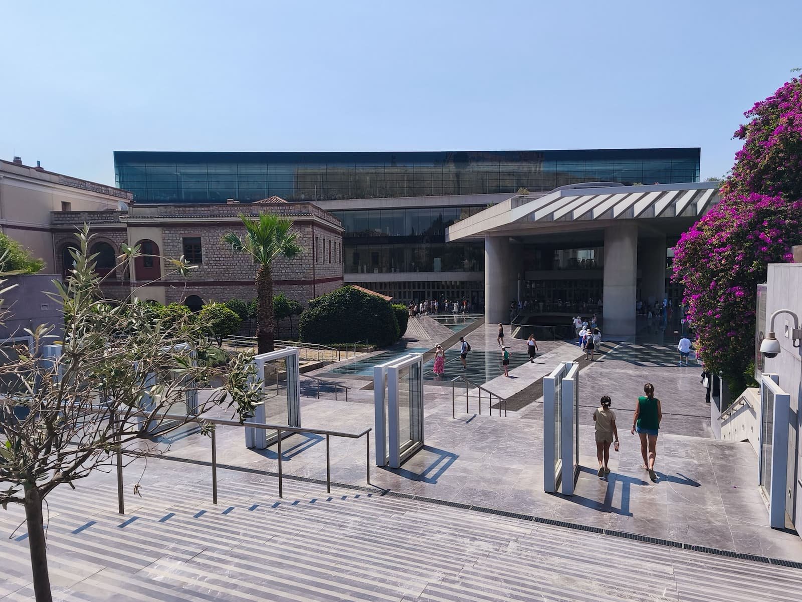 Entrance to the Acropolis Museum in Athens.