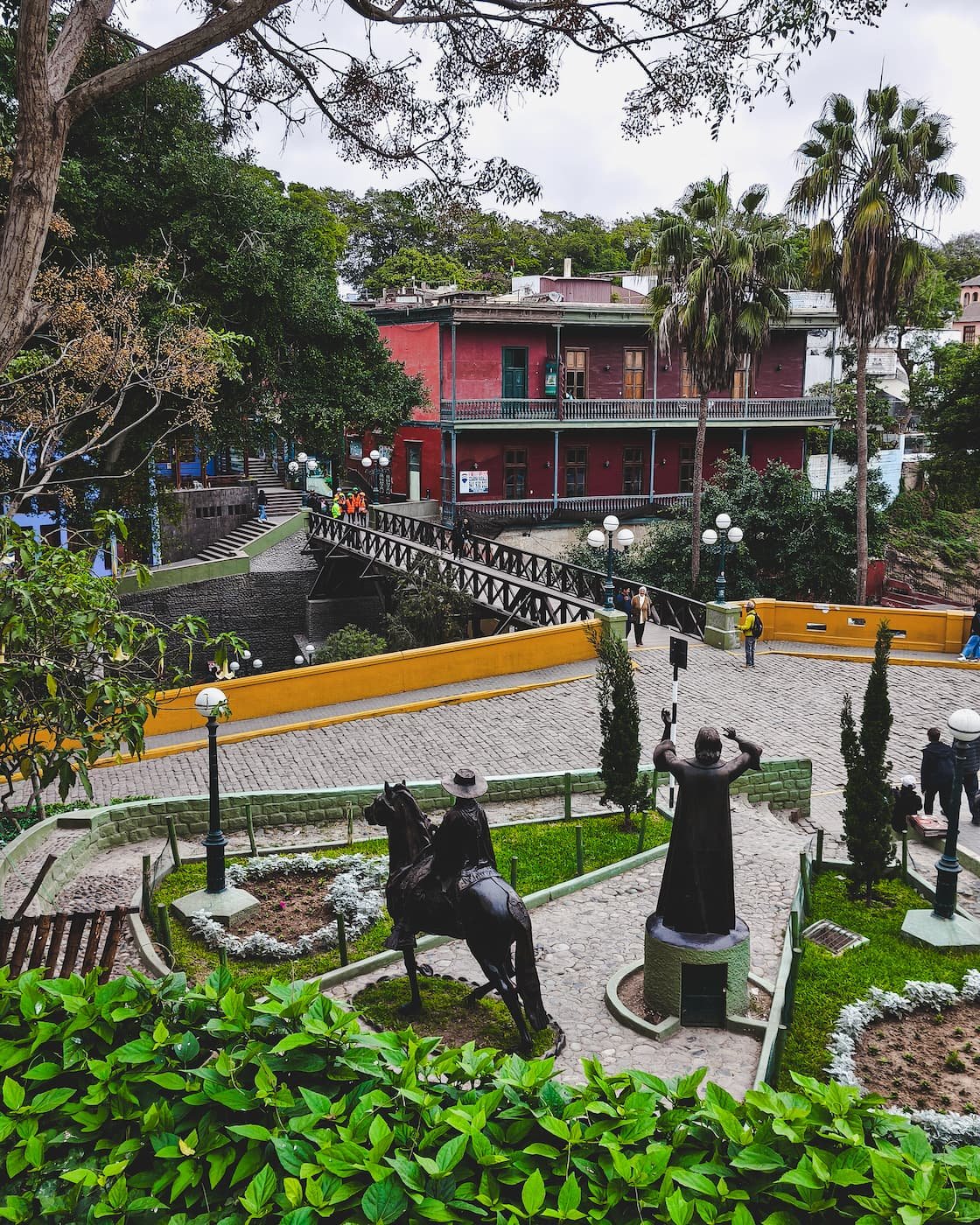 Federico Villarreal Park, with Bridge of Sighs.
