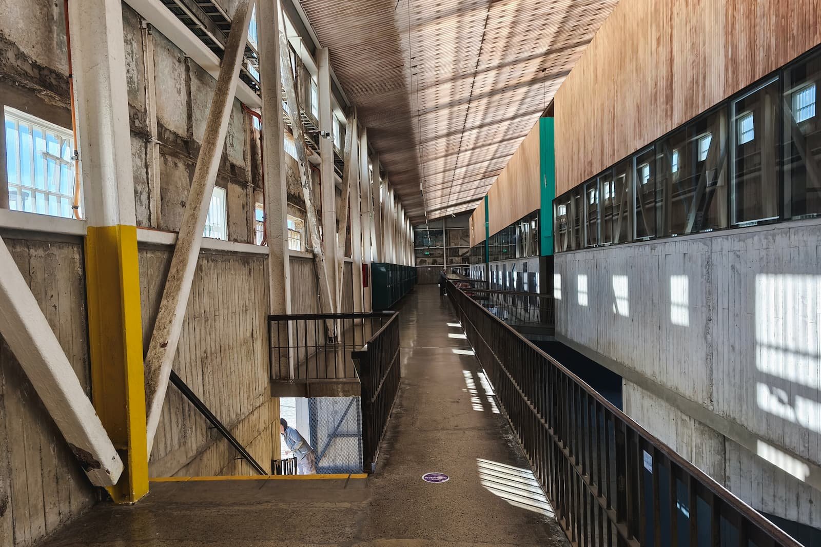 Interior hallways of Parque Cultural de Valparaíso.