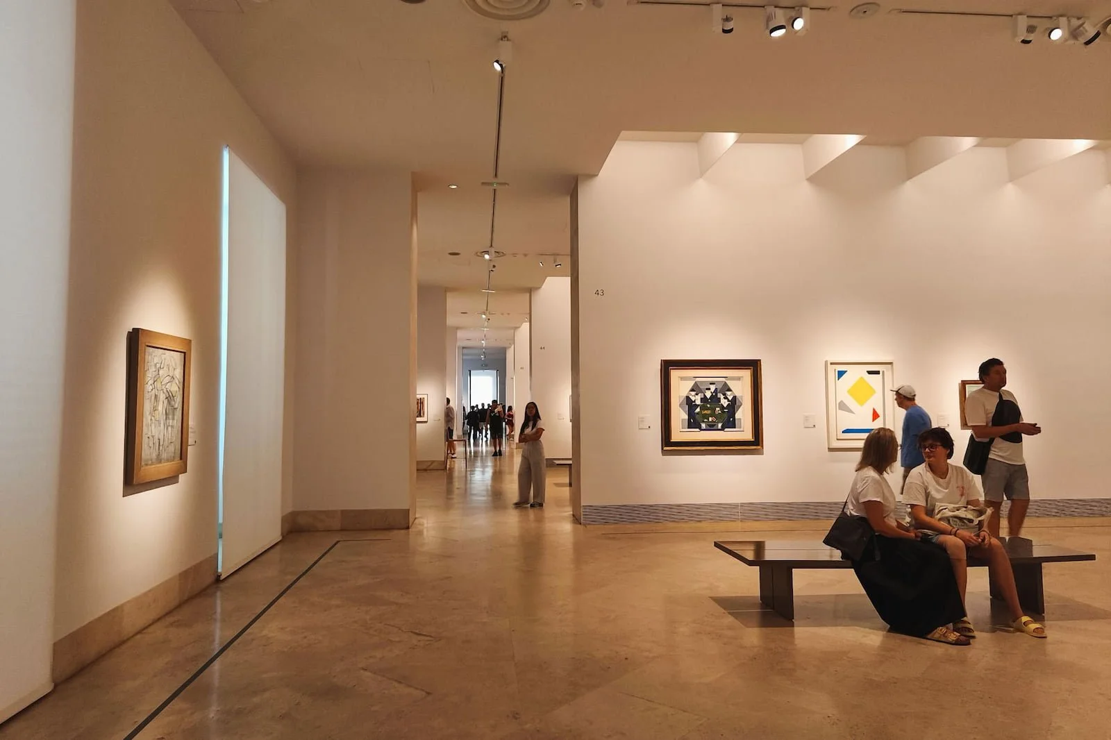 Interior gallery in the Thyssen.