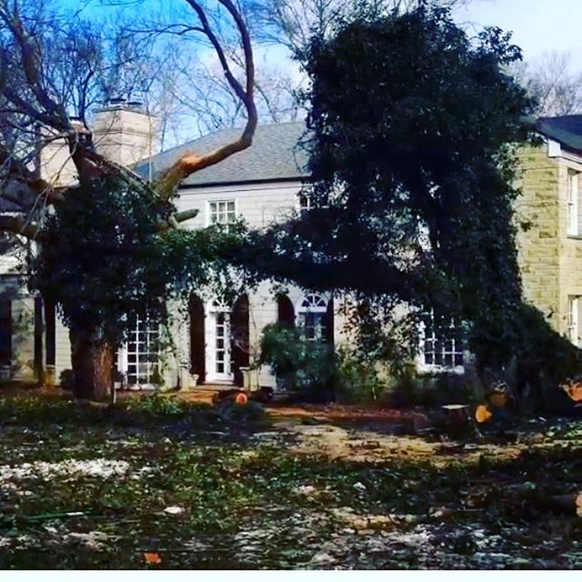 We're out and about helping with storm damage. If your home looks like this today and you want honest consultation give us a call 615-905-6097. #goodpeople #goodwork #chopnashville