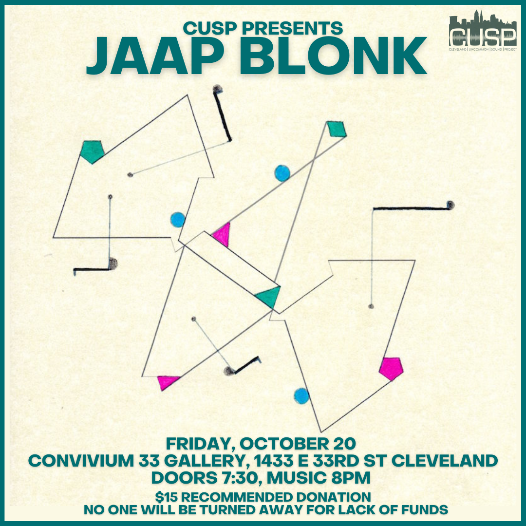 CUSP Presents: Jaap Blonk
