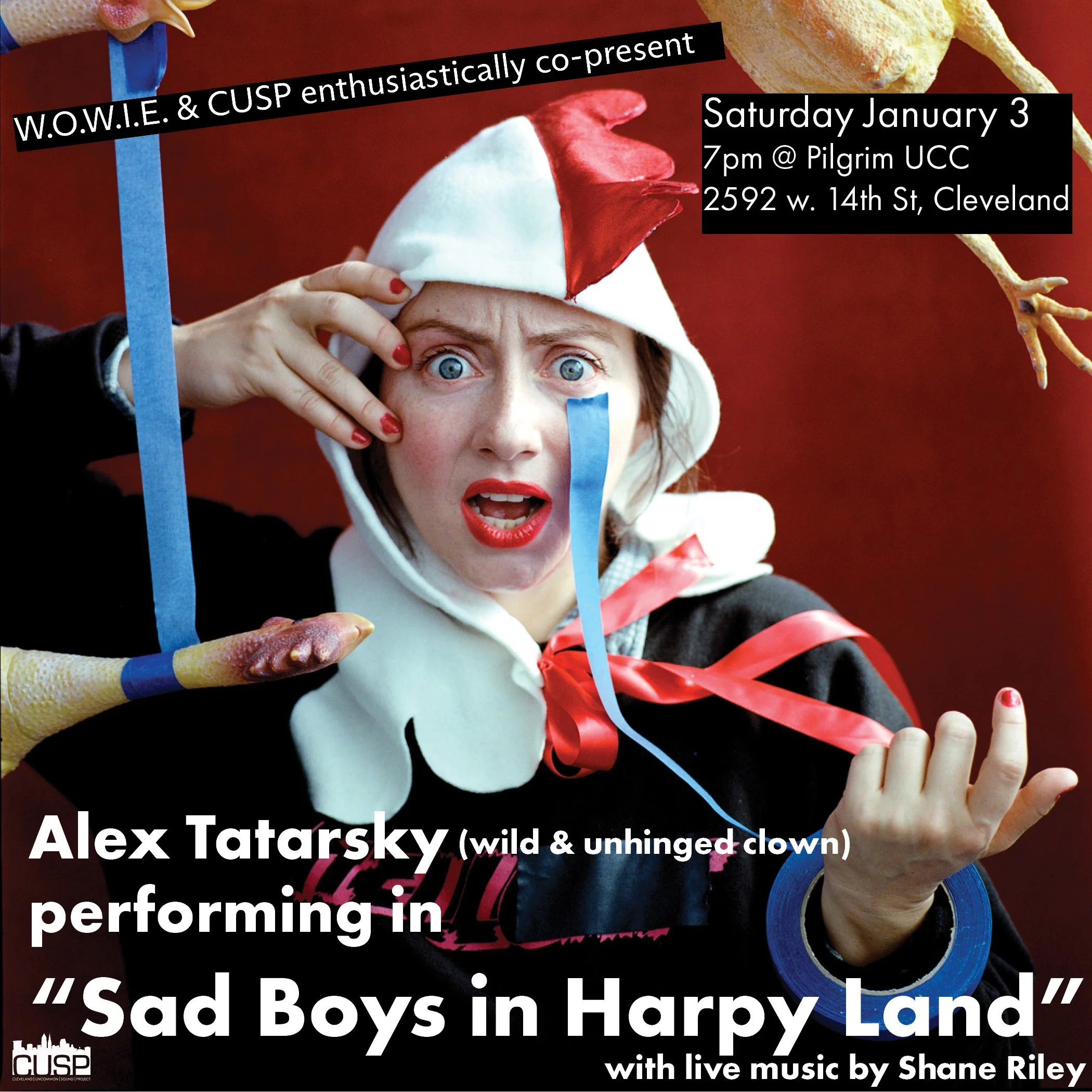 W.O.W.I.E. &amp; CUSP Co-Present: Alex Tatarsky "Sad Boys in Harpy Land"