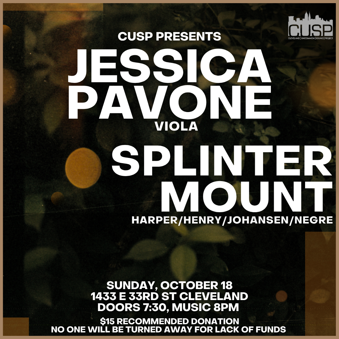 CUSP Presents: Jessica Pavone // SplinterMount