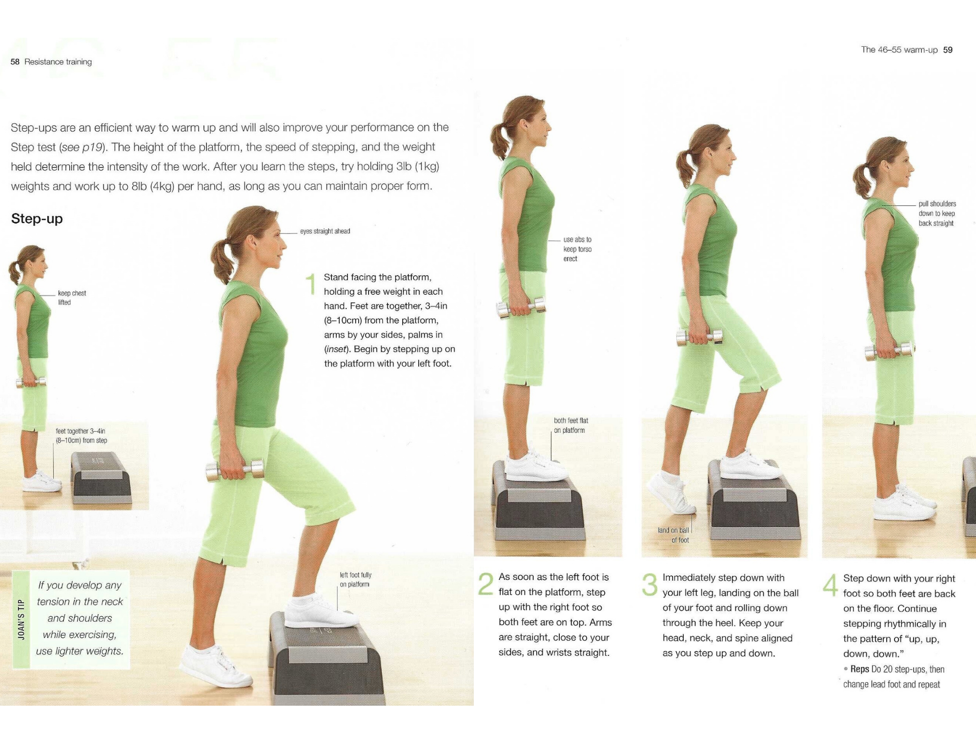 Step Ups Exercise for Stronger Bones — Joan Pagano Fitness