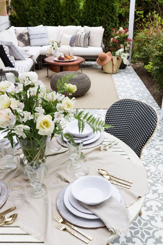 Dining Table & Sectional Lounging area combo! 