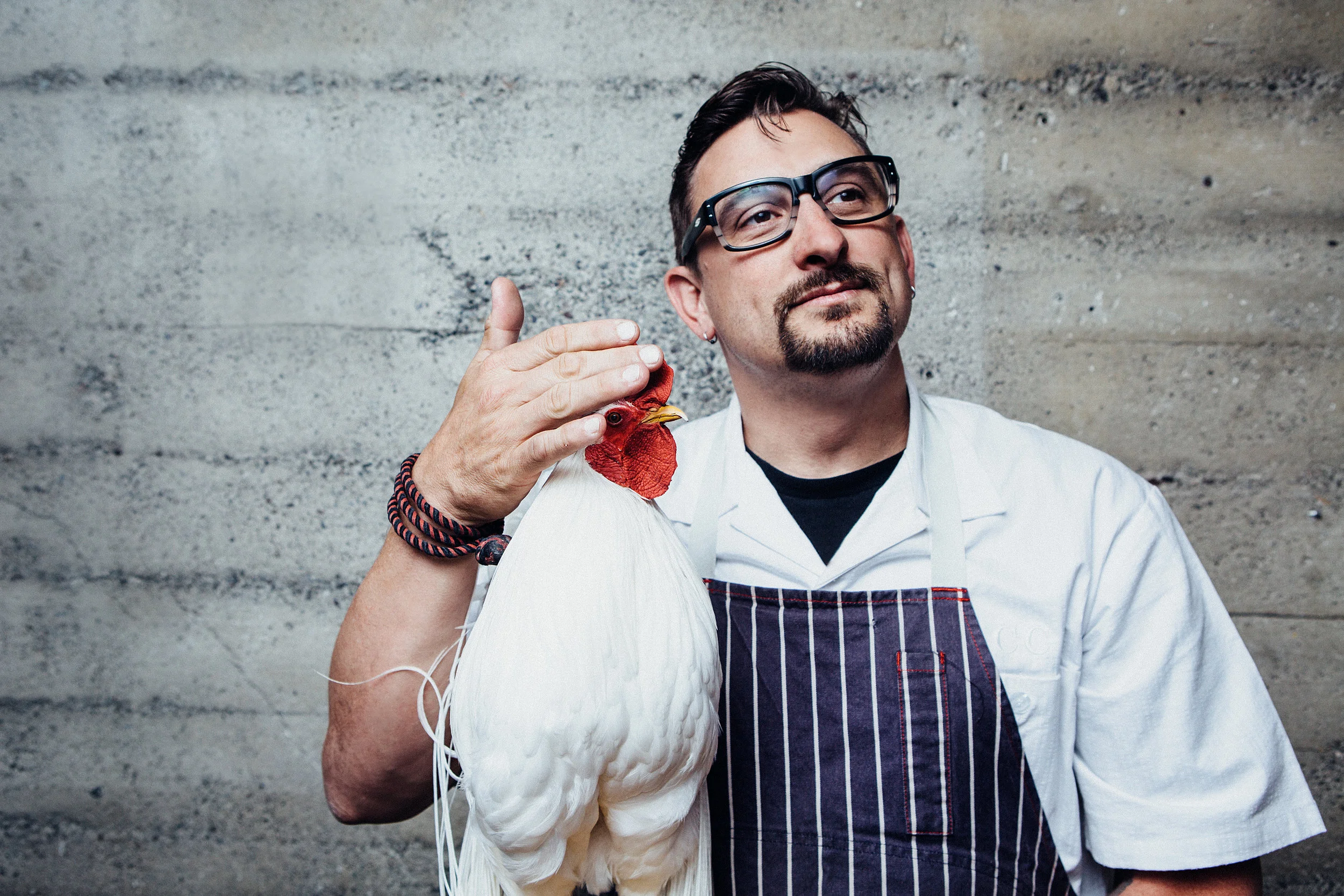 Chef Chris Cosentino Chris Cosentino is an American celebrity chef and reality television personality known as the winner of Top Chef Masters, a competitor on The Next Iron Chef and for his appearances on Iron Chef America. He is known for his haute cuisine offal dishes. Chris is the Chef/Partner at Cockscomb and Boccalone Salumeria in San Francisco, as well as Acacia House in Napa Valley and Jackrabbit in Portland, OR. Chris is an avid cyclist.