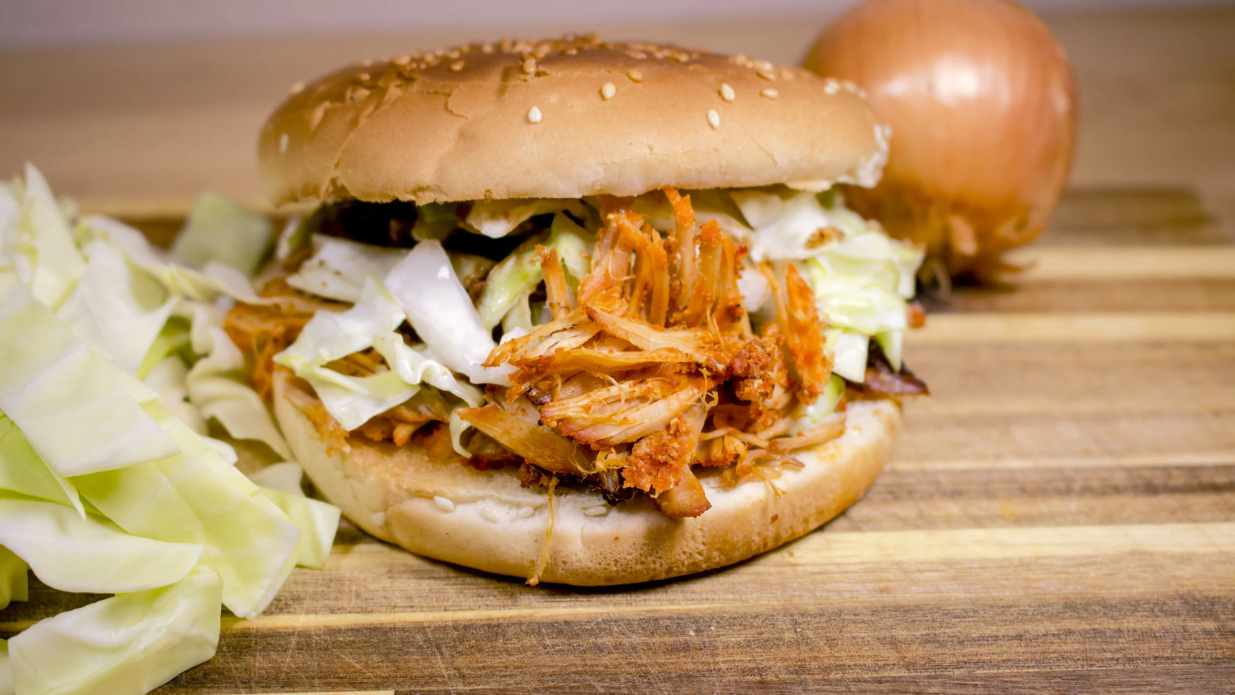 Pulled-Pork-Burger (ohne Grill) 
