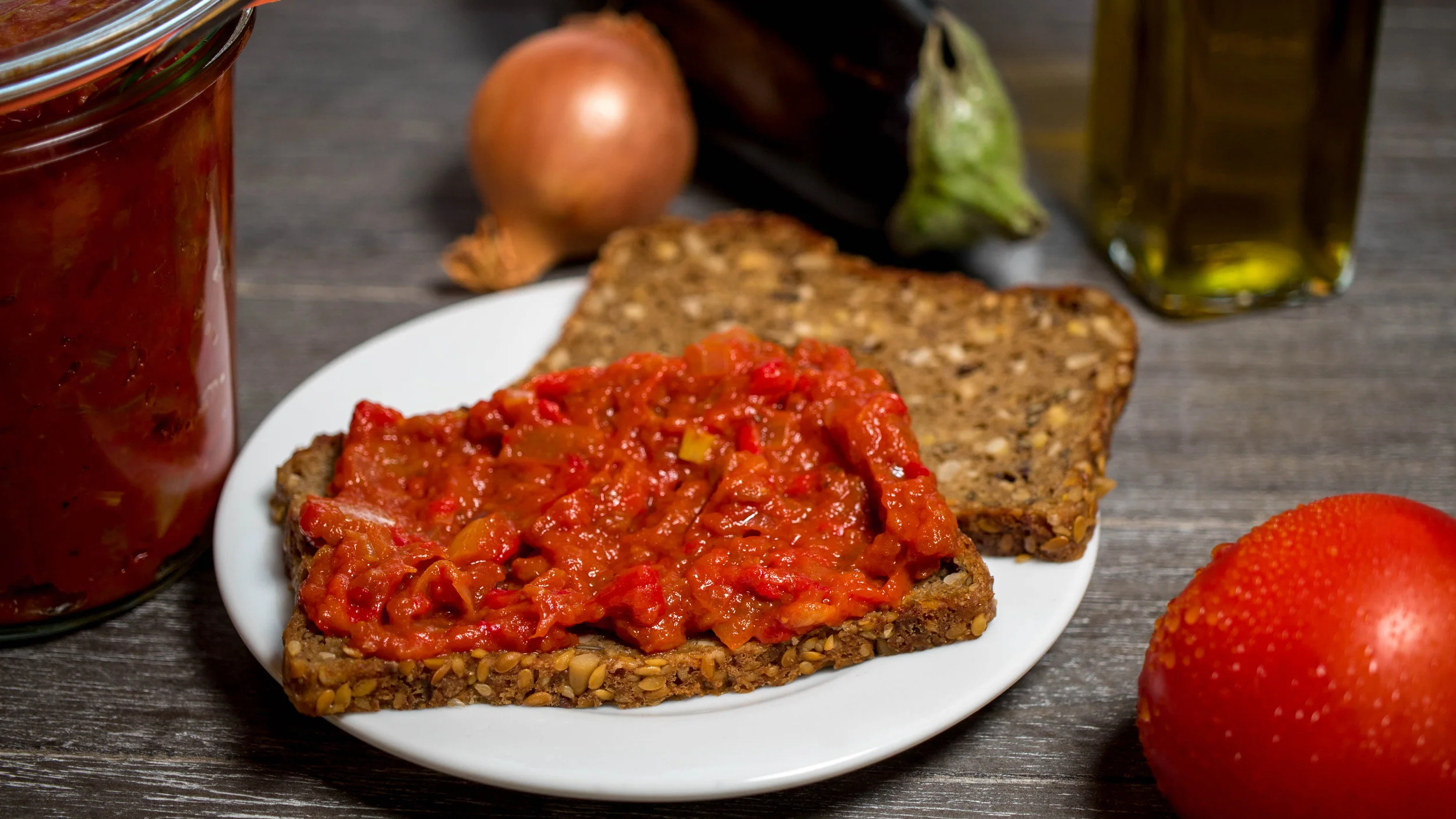 Zacusca - Paprika-Auberginen-Aufstrich aus Siebenbürgen