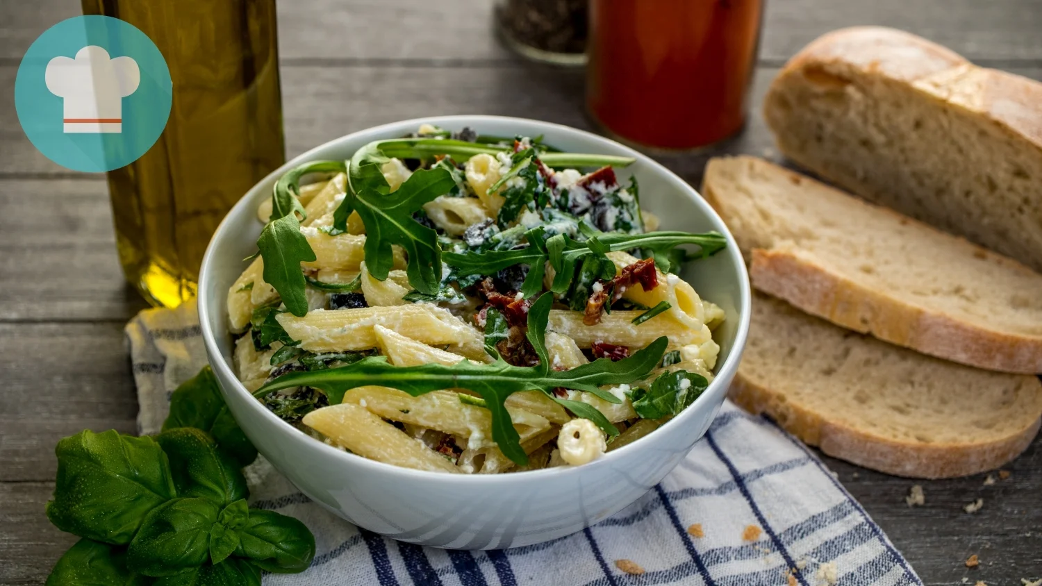 Mediterraner Nudelsalat - PARTYFOOD VEGETARISCH 