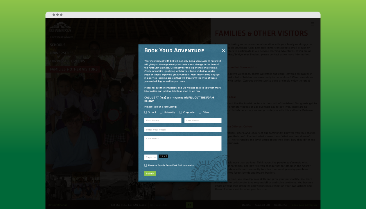 "Book Your Adventure"