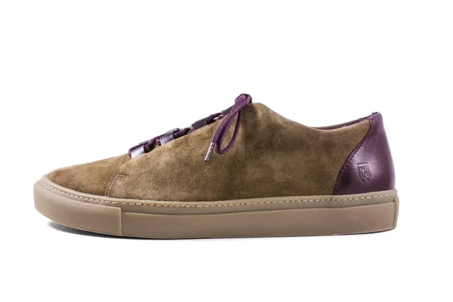 Noah Waxman suede sneaker featuring new monogram