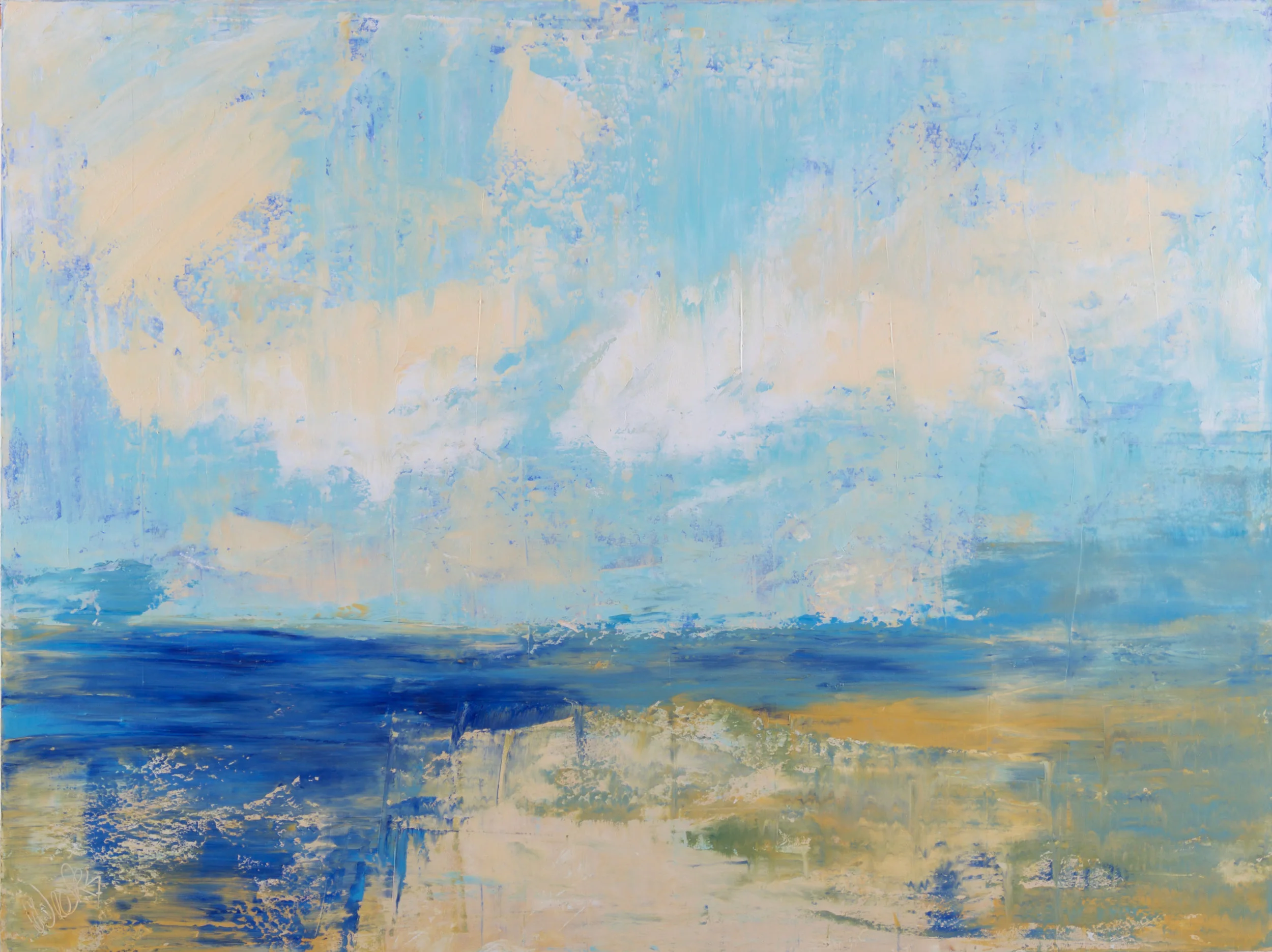 "A Walk to the Beach" - 30 x 40 inch