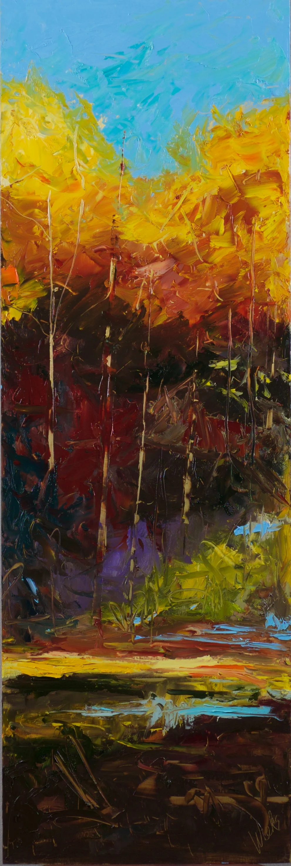 "Secrets of the Forest #2" - 36 x 12 inch