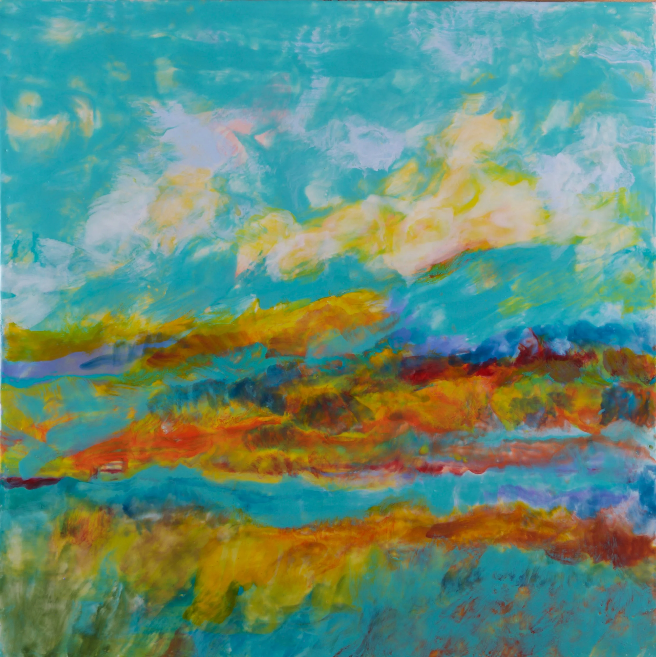 "The River Runs Through" 36 x 36 inch