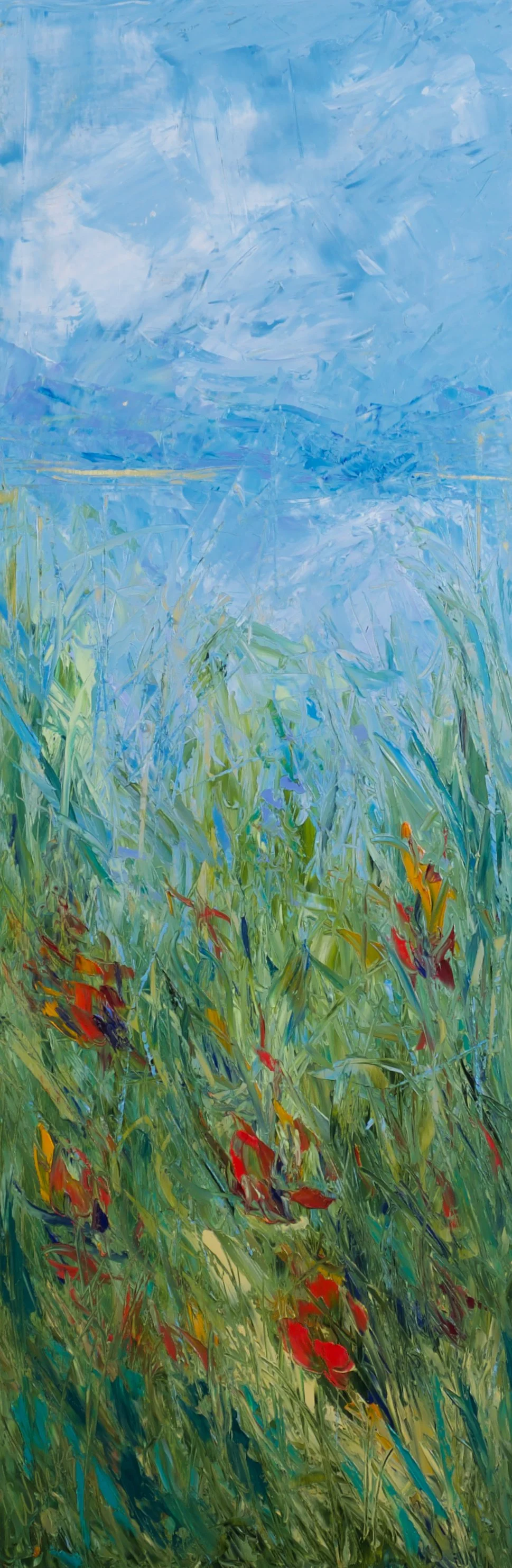 "Side by Side #1" - 36 x 12 inch