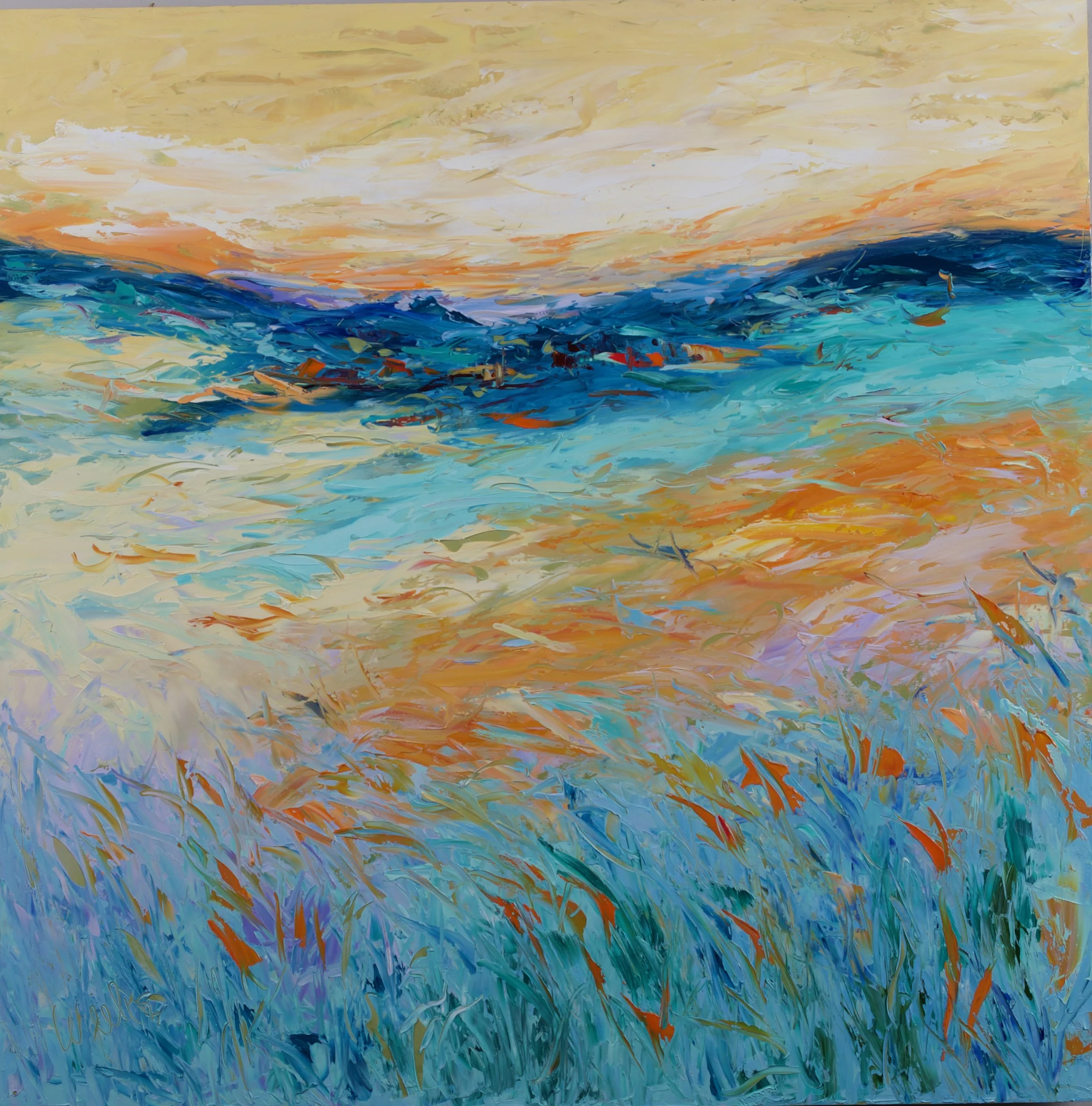 "When You Have Wings You Can Fly" - 36x36 inch