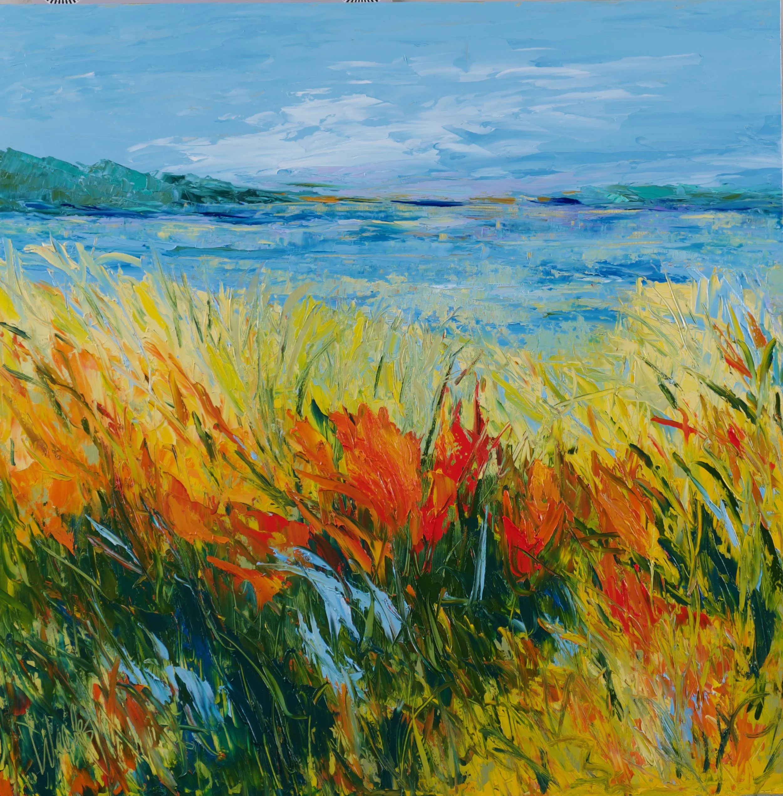 "Dancing in the Sun" - 24 x 24 inch