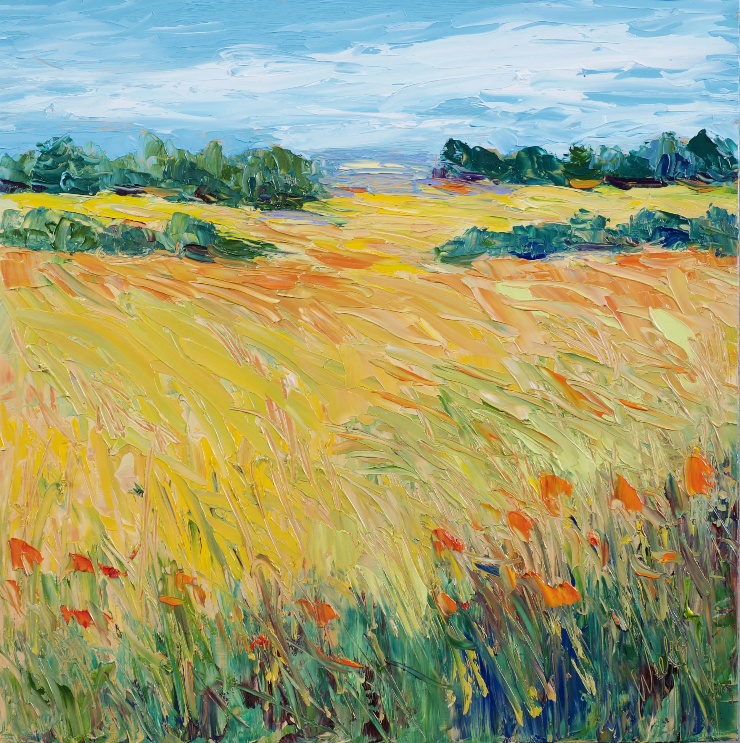 "Summer Color" - 12 x 12 inch