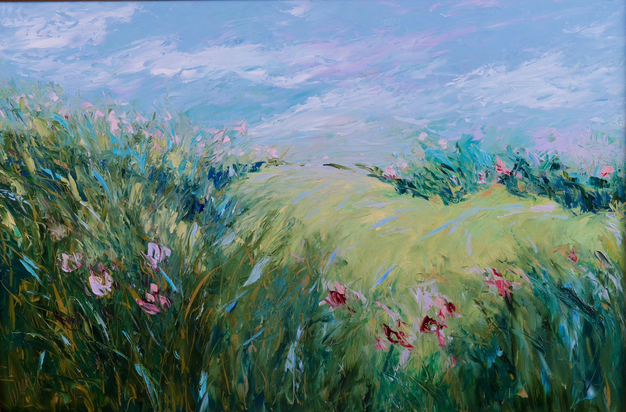 "Discovering the Heart of My Garden" - 24 x 36 inch