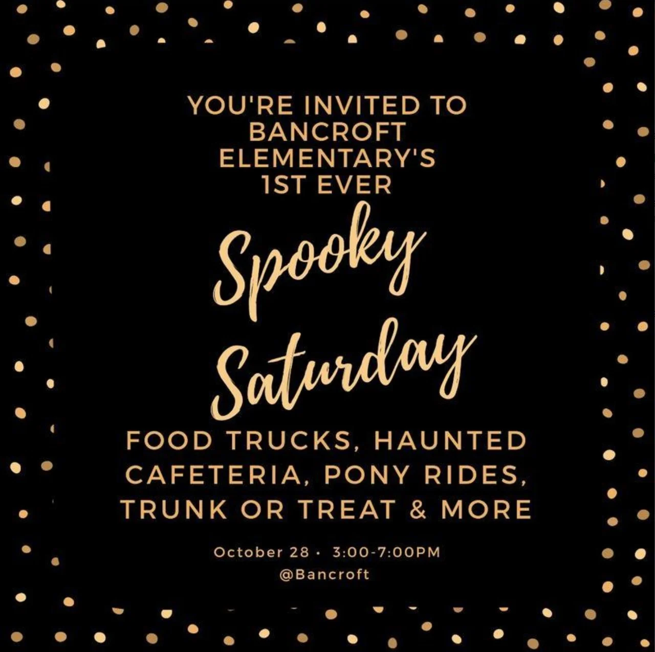 Bancroft Elementary's Spooky Saturday