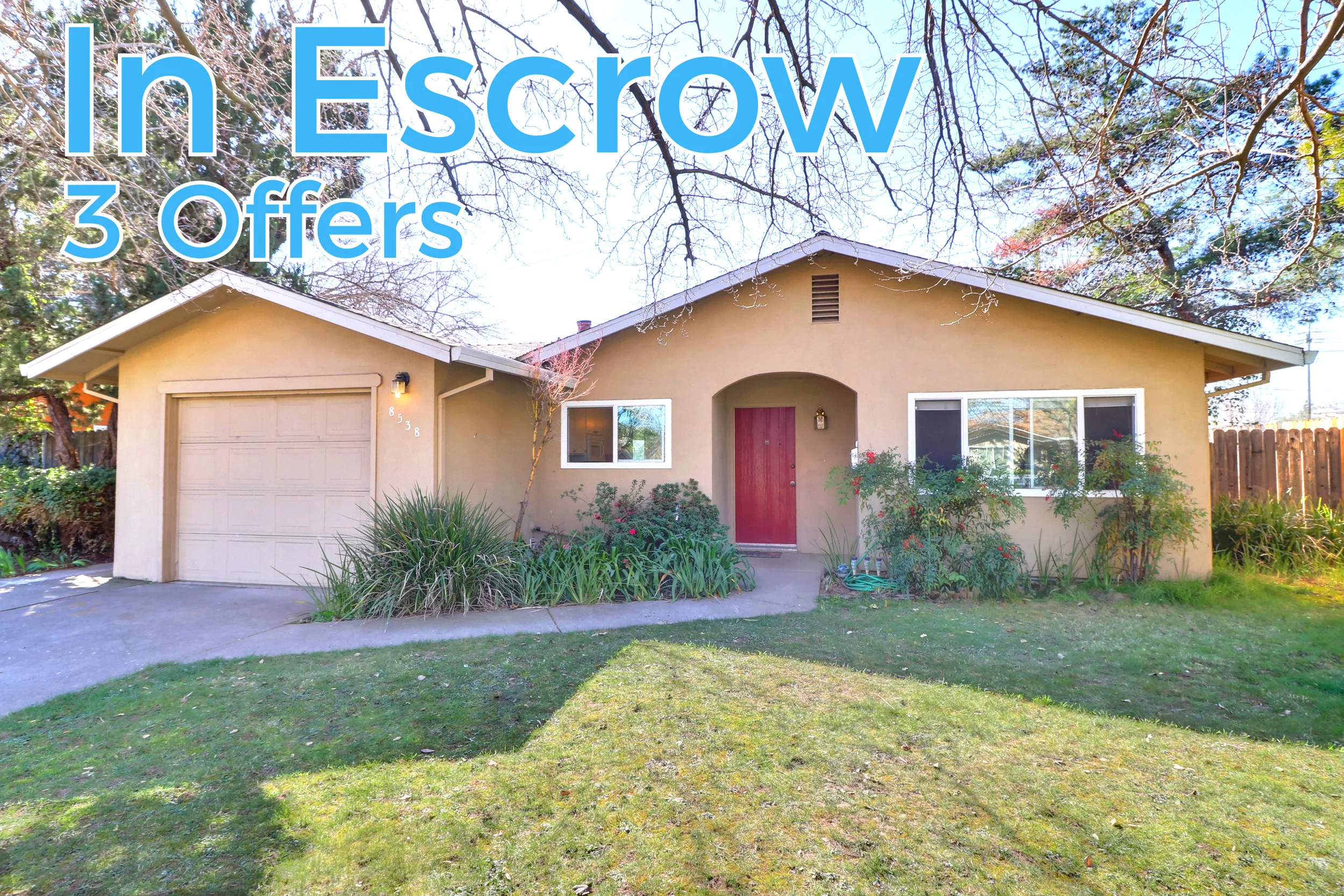 In Escrow - 8538 Everglade Dr, Sacramento, CA 95826