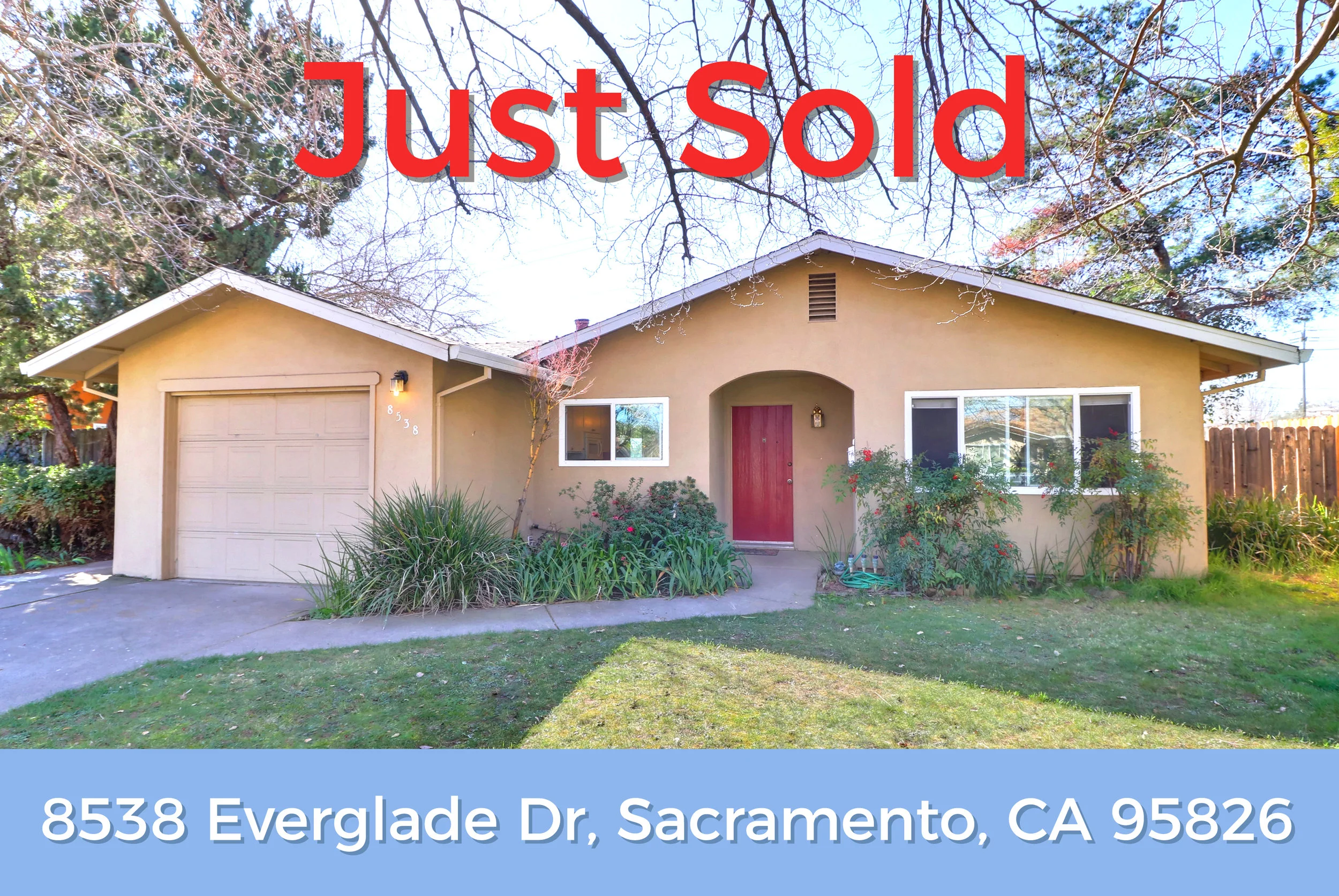 Just Sold - 8538 Everglade Dr, Sacramento, CA 95826 - www.CollegeGlenRealEstate.com