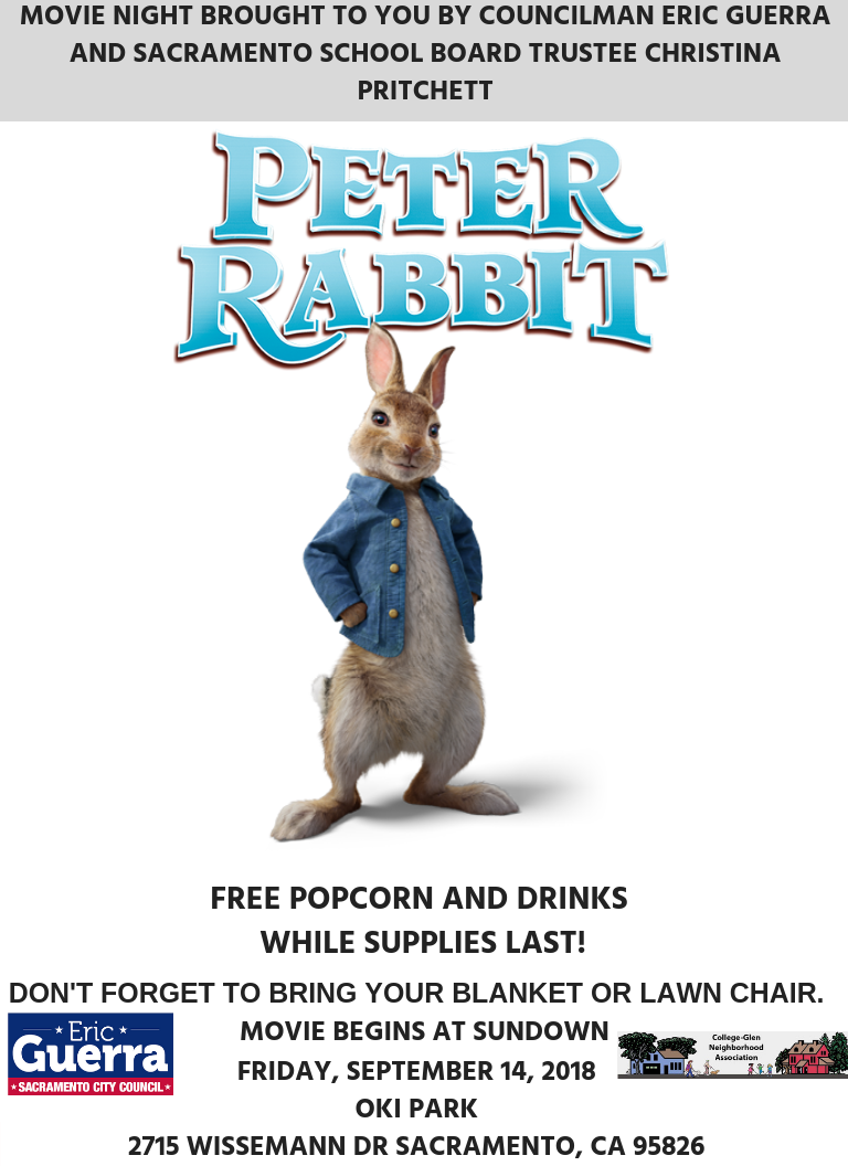 Peter Rabbit Movie Night - 9/14/18
