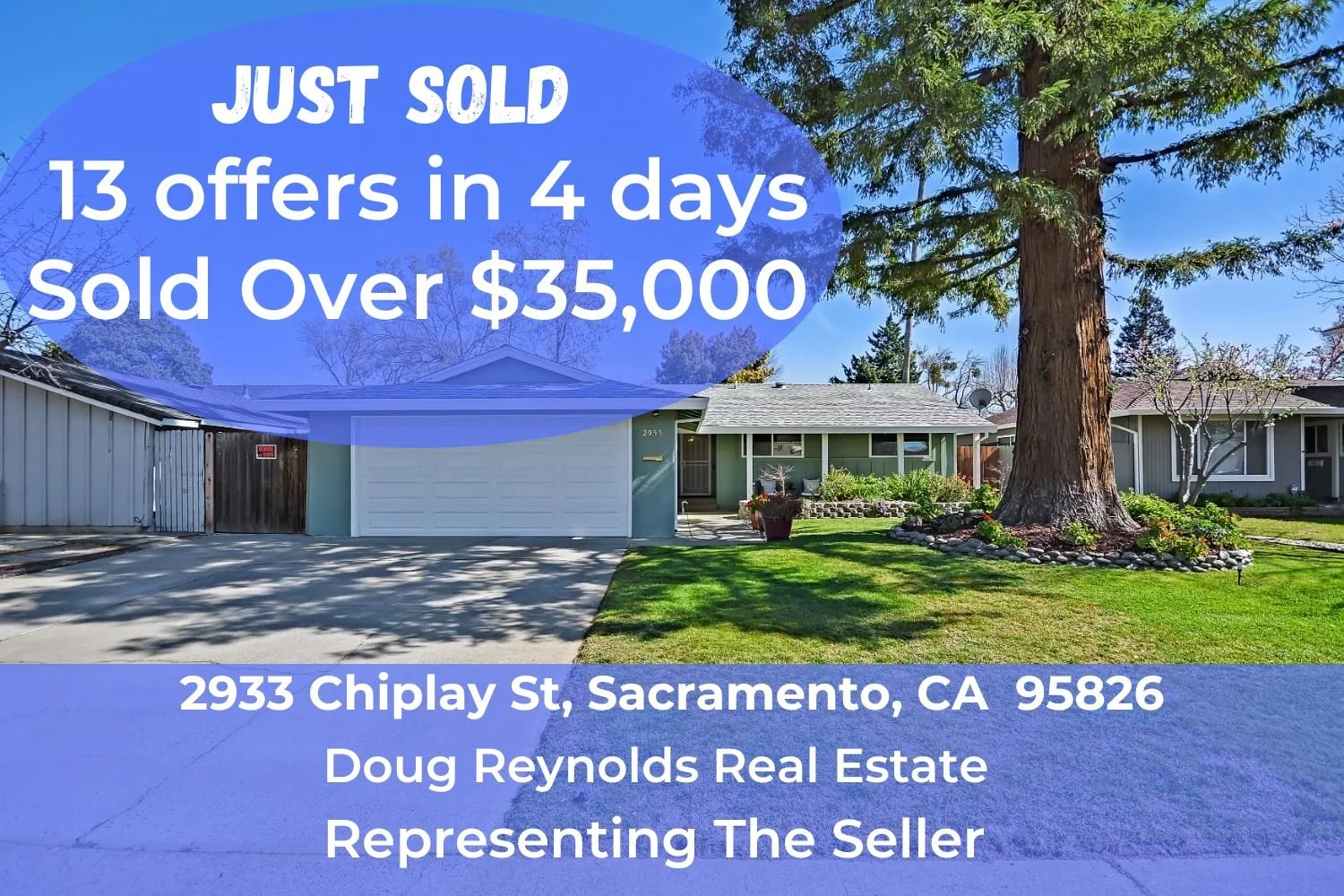 Just Sold – 2933 Chiplay St, Sacramento, CA 95826