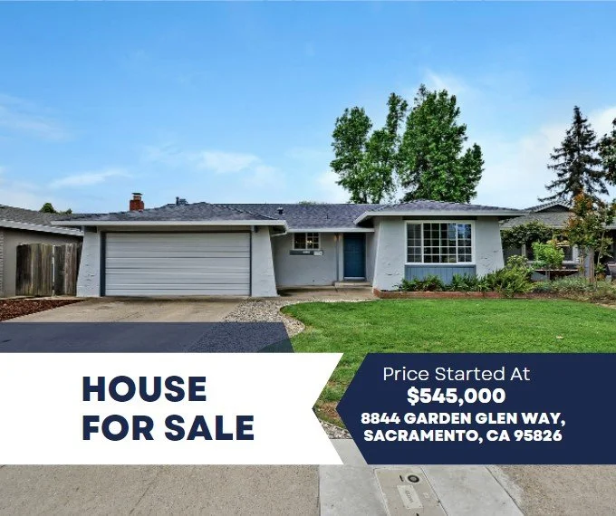 Just Listed – 8844 Garden Glen Way, Sacramento, CA 95826