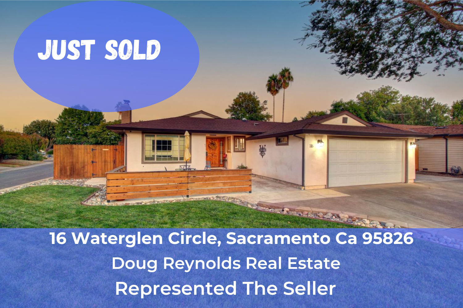 Sold - 16 Waterglen Circle, Sacramento Ca 95826