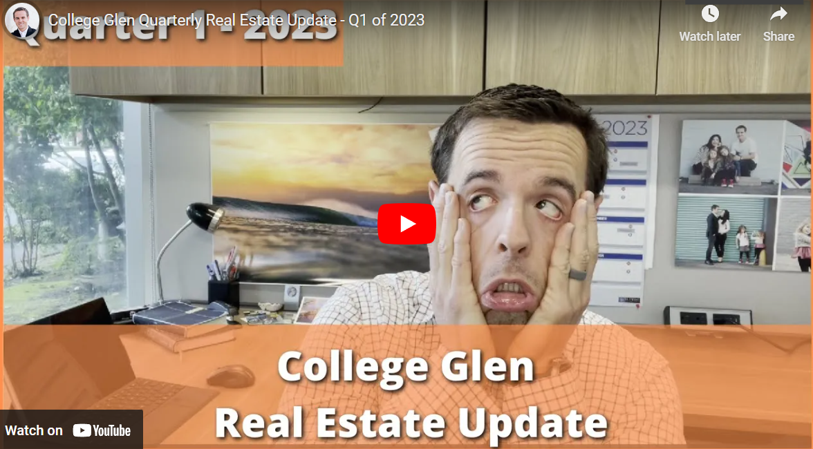 College-Glen Quarterly Real Estate Update/Video - Q1 2023 