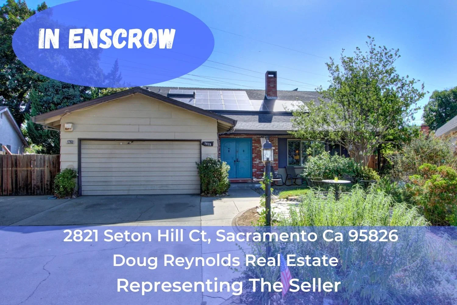 In Escrow- 2821 Seton Hill Ct, Sacramento Ca 95826