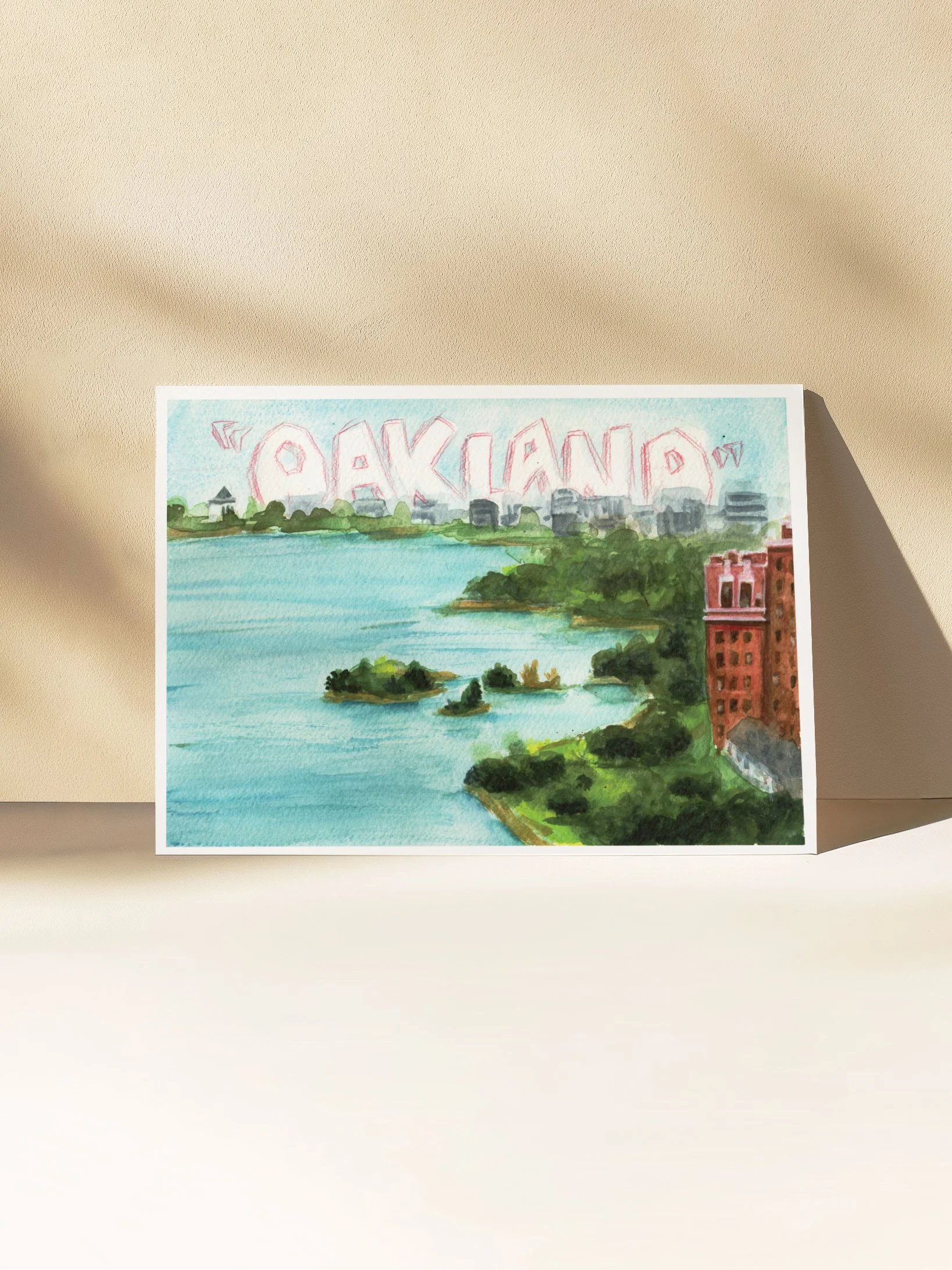 Mini-Print: Oakland Lake Merritt